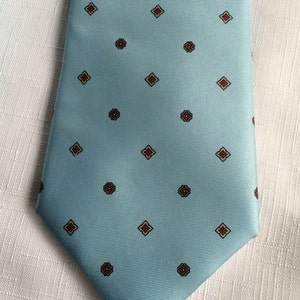 Polka Dot Tie, Blue Necktie, Light Blue Tie, Pastel Tie, Blue Tie, Blue Design Necktie, Pale Blue Tie, Light Blue NeckTie, Yellow Necktie