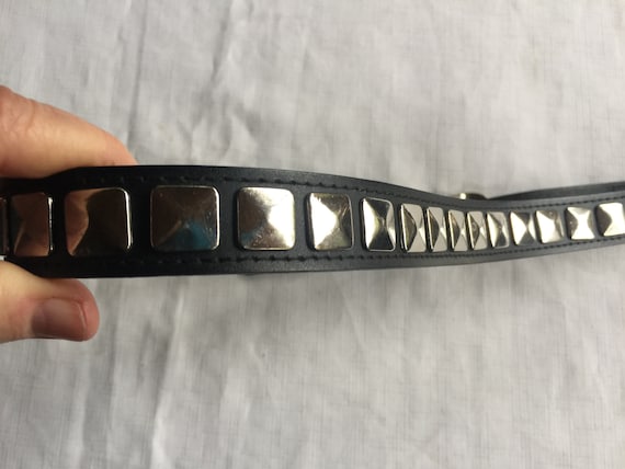 Black Studded Belt, Black Leather Belt, Studded Le