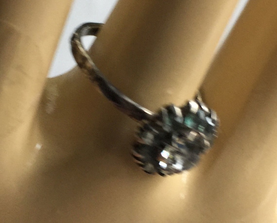 Uncas Silver Ring, Blue Stone Ring, Retro Blue Ri… - image 10