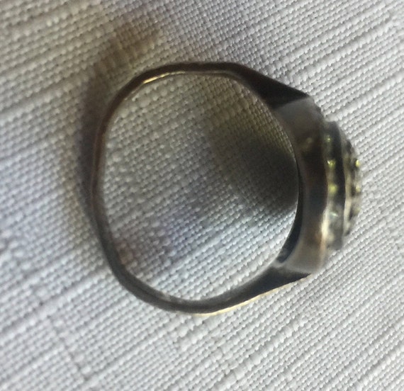 Gothic Ring, Steampunk Ring, Black Ring, Marcasit… - image 4
