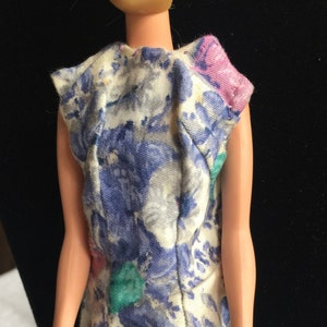 Doll Evening Gown, Elegant Doll Dress, Retro Doll Gown, Formal Doll Dress, Doll Outfit, Doll Gown, Doll Evening Dress, 12 inch Doll Dress