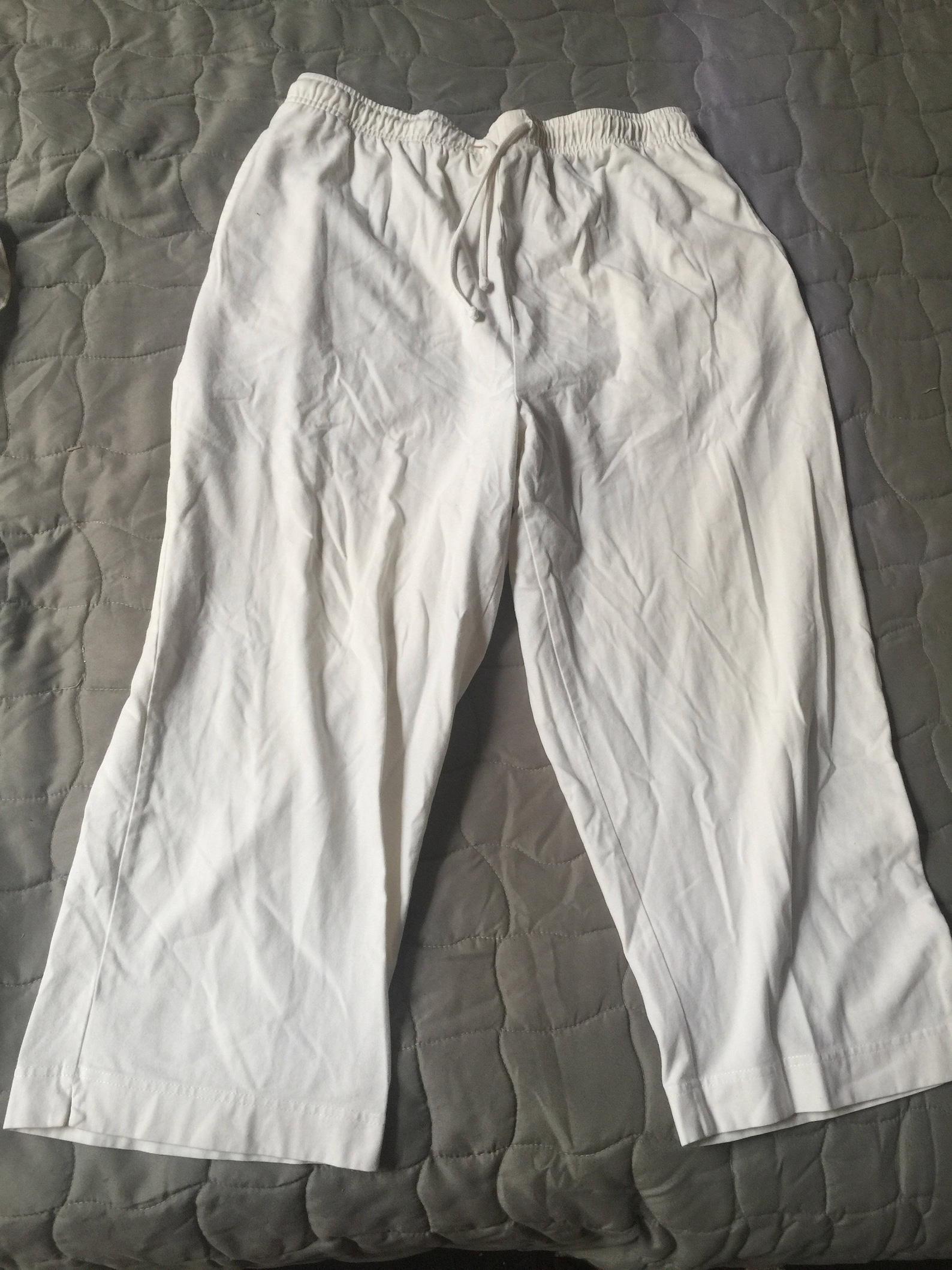 White Cropped Pants White Baggy Shorts White Gym Shorts - Etsy