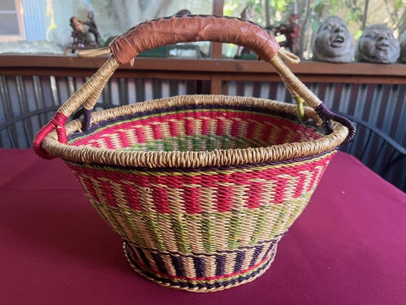 Farmer Market Bag, Basket Tote Bag, Straw Tote Bag, Tote Bag, Shopping Basket, Farmer Basket, Market Basket, Market Tote, Farmer Tote