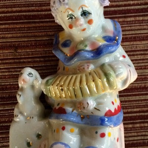 Keramik Clown, Clown Figur, Clown Knick Knack, Zirkuskunst, Clown Sammlung, Clown Kunst, Glasclown, Clown Sammlung, Zirkusclown