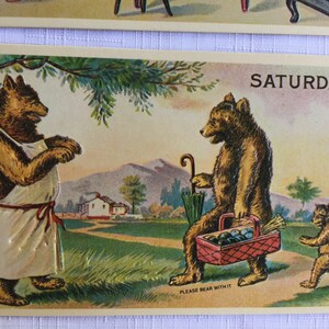 Carte postale ours, carte ours en peluche, carte postale ours en peluche, carte ours, éphémères ours en peluche, carte travaux ménagers, voeux ours, cadeau ours, carte postale