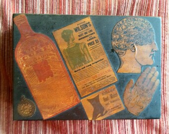 Trinket Box, Collage Trinket Box, Cigar Box, Retro Box, Wooden Box, Table Art, Collage Box, Art Box, Decoupage Box, Stash Box, Storage Box