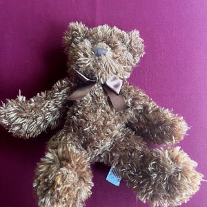 Soft Bear, Plush Bear, Huggable Toy, Stuffed Bear, Floppy Bear, Brown Bear, Stuffed Animal, Cuddly Bear, Vintage Teddy Bear, Fuzzy Bear