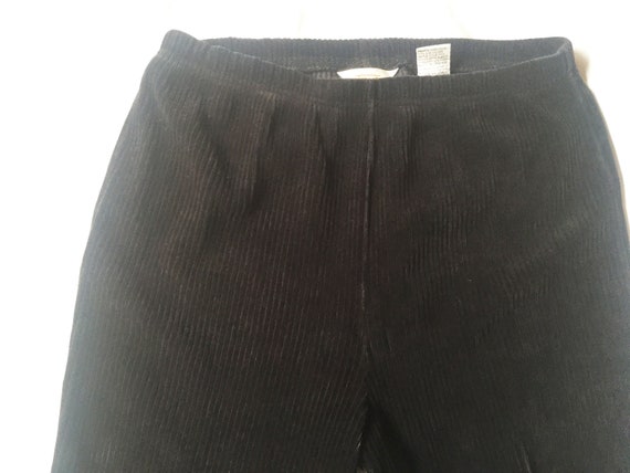 Black Velour Pant, Black Stretch Pants, Black Vel… - image 7