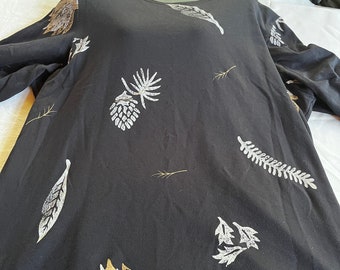 Copa Cababa, Hippie Top, Boho Tunic, Oversize Blouse, Hippie Duster, Graphic Top, 4X Top, Loose Tunic, Graphic Tunic, 3X Top, Big Tunic