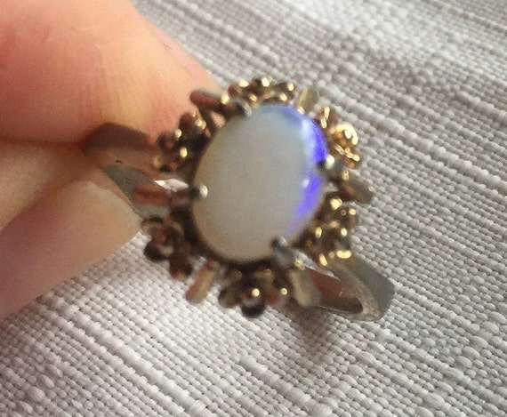 Opal Solitaire Ring,Opal Ring,Opal Solitaire,Oval