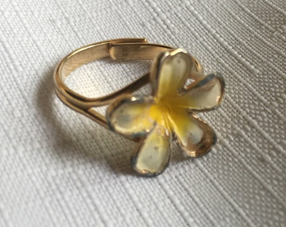 Plumeria Ring Hawaii Ring Hawaii Flower Ring Flower Ring One
