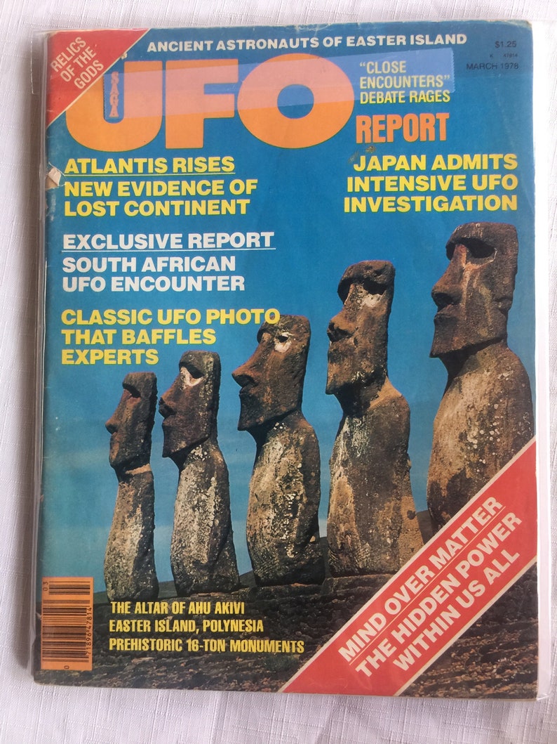 UFO Retro Magazine, 70s UFO Magazine, Bigfoot, Retro UFO, Ufo Magazine, Collectible Ufo, Ufo Gift, Ufo Research, Ufo Library, Ufo Book image 6