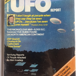 UFO Retro Magazine, 70s UFO Magazine, Bigfoot, Retro UFO, Ufo Magazine, Collectible Ufo, Ufo Gift, Ufo Research, Ufo Library, Ufo Book UFO Report May 77