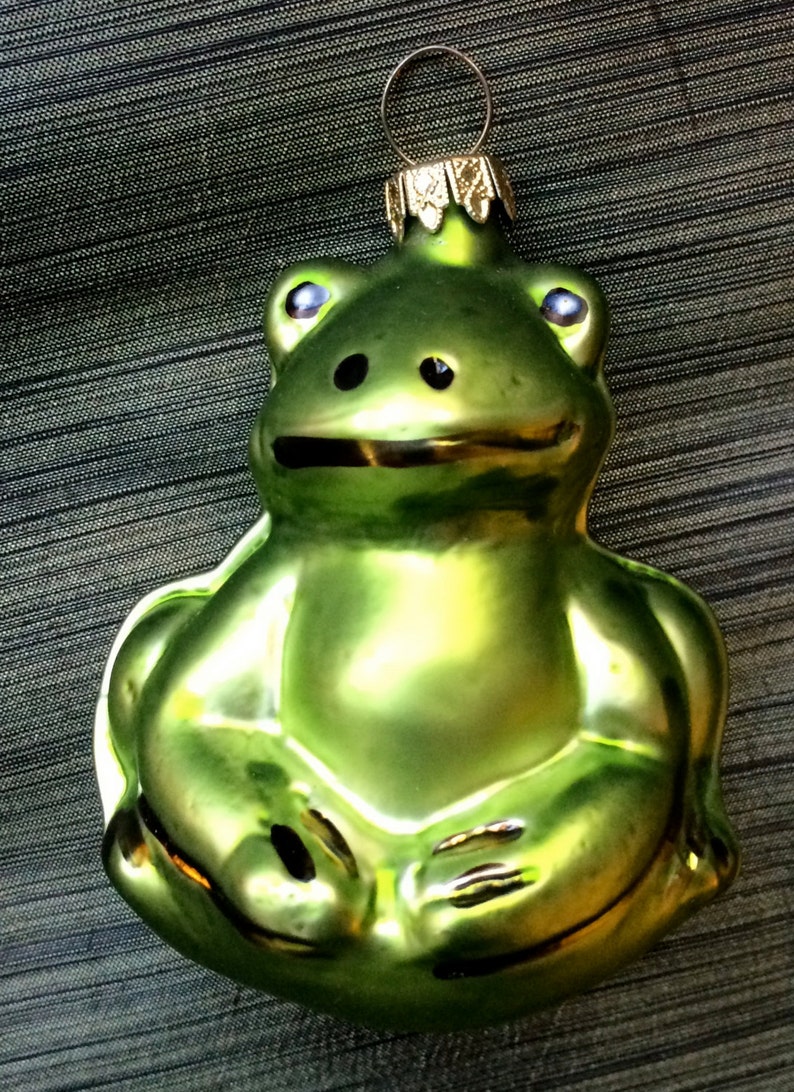 Frog Ornament Toad Ornamentanimal Ornamentgerman Etsy