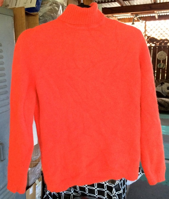 Angora Sweater, Orange Sweater, Orange Pullover, … - image 1