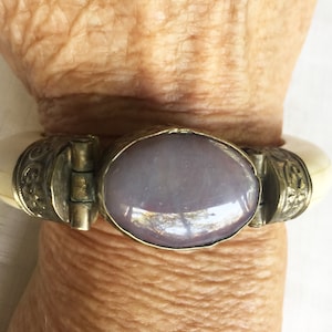 Boho Stein Armband, Boho Armband, Klapp Armband, Großes Stein Armband, Stein Armband, Statement Armband, Tribal Armband, Werkzeug Armband