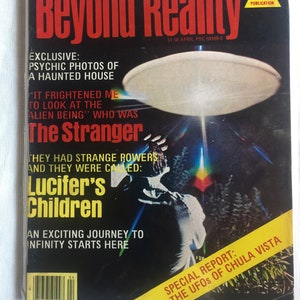 Beyond Reality Magazine, 70s UFO Magazines, Retro UFO Magazines, 70s Magazines, Flying Saucers, UFO Collectible, Ufo Gift, Ufo Book