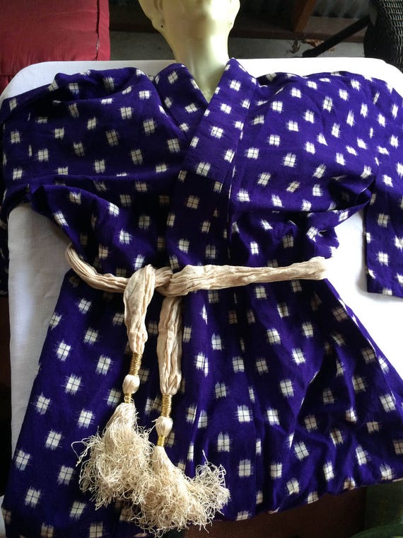 Purple Kimono, Kimono Robe, Bright Kimono, Retro Kimono, Colorful Kimono, Abstract Kimono, Geometric Kimono, Purple Robe, Casual Kimono View 5