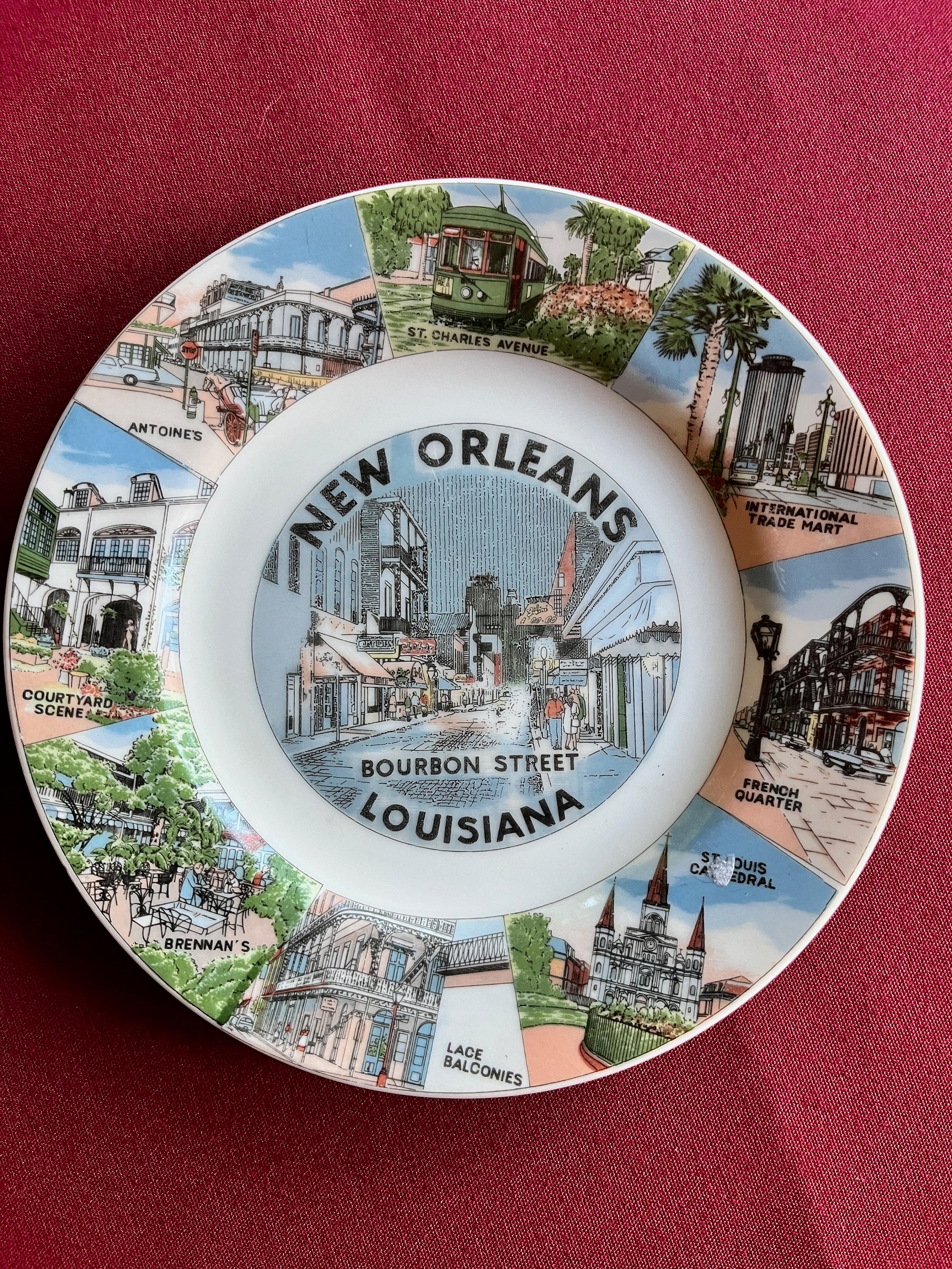 New Orleans Souvenir, New Orleans Plate, Louisiana Souvenir