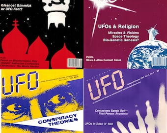 HUGE lot UFO Magazines,Ufo Book,Occult Book,Extraterrestrial,Flying Saucer,ET,Metaphysical Book,Unexplain Phenomena,Paranormal,Ufo Gift
