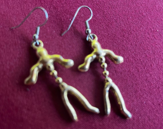 Dancing Man Earring, Primitive Earring, Statement… - image 2