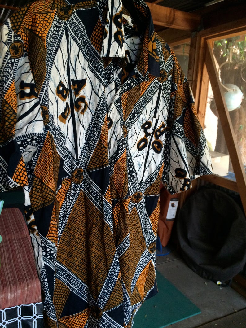 Africa Top, Africa Blouse, Africa Print Top, Africa Cotton Top, Africa Shirt, Africa XL Shirt, Tribal Top, Ethnic Top, Tribal Shirt image 3