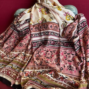 Red Scarf, Paisley Scarf, Print Scarf, Large Print Scarf, Sophisticated Scarf, Fashion Scarf, Boho Scarf, Multicolor Scarf, Big Scarf