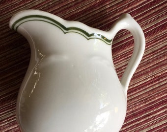 Retro Creamer, White Creamer, Small Pitcher, Sos Pitcher, Ceramic Creamer, Restaurant Creamer, Tea Party Creamer, Tea Creamer, Creamer