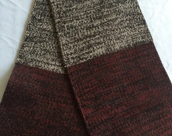 Long Knit Scarf, Quality Knit Scarf, Tweed Scarf, Tweed Knit Scarf, Unique Scarf, Winter Scarf, Thick Scarf, Cranberry Scarf, Warm Scarf