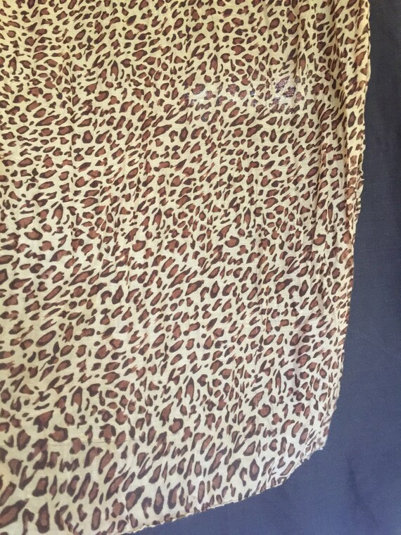 Leopard Scarf, Large Brown Scarf, Leopard Wrap, Animal Print Scarf, Animal Print Wrap, Brown Print Scarf, 70sWild Scarf, Leopard Print Scarf View 3
