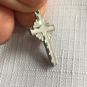 Cross Pendant, Cross Necklace, Silver Cross Necklace, Silver Cross Pendant, Christian Pendant, Christian Necklace, Metal Cross Necklace