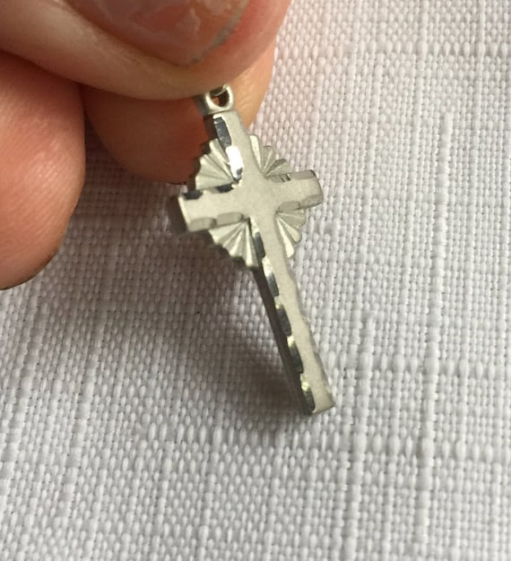 Cross Pendant, Cross Necklace, Silver Cross Necklace, Silver Cross Pendant, Christian Pendant, Christian Necklace, Metal Cross Necklace