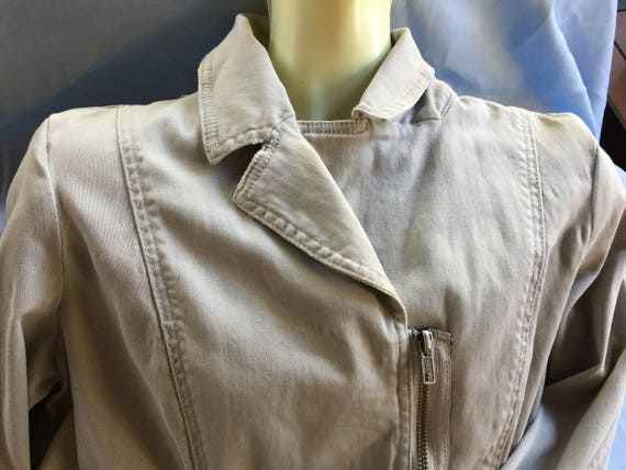 Khaki Jacket, Stretch Canvas Jacket, Tan Jacket, … - image 6