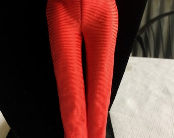 Ken Doll Pants, Ken Red Pants, Ken Uniform, Ken Doll Trousers, Ken Doll Red Pant, Ken Costume, Ken Doll Uniform, Ken Doll Clothes