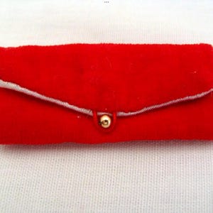Teenage Doll Purse, Teenage Doll Clutch, Gold Doll Purse, Red Velvet Doll Purse, 12 Inch Doll Purse, Gold Doll Clutch, Red Doll Clutch Red velvet Clutch