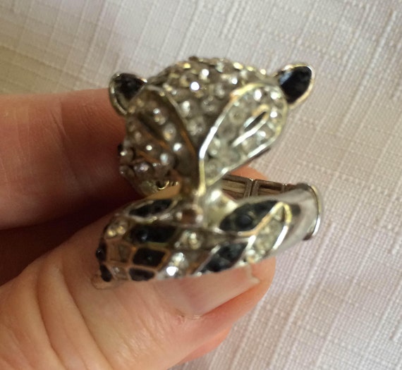Fox Ring, Rhinestone Ring, Stretch Ring, Fox Stre… - image 7