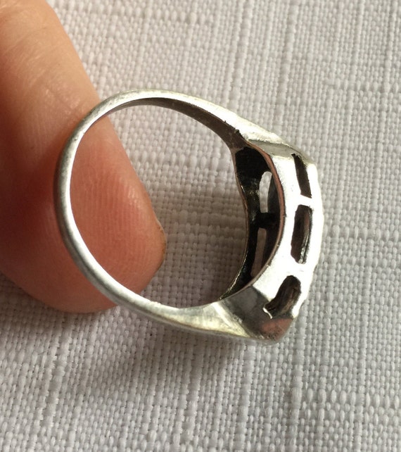 Marcasite Ring, Sparkly Ring, Deco Ring, Pave Mar… - image 4