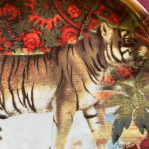 Tiger Art, Exotic Kitchen, Bengal Tiger, Accent Plate, Art Plate, India Kitchen, Tiger Decor, Exotic Plate, India Decor, Tiger Plate, Tiger