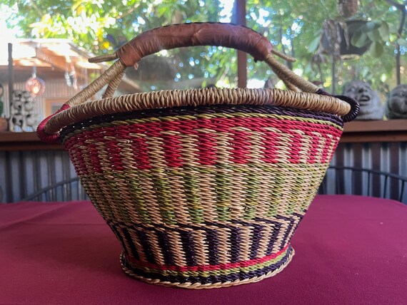 Farmer Market Bag, Basket Tote Bag, Straw Tote Bag, Tote Bag, Shopping Basket, Farmer Basket, Market Basket, Market Tote, Farmer Tote View 4
