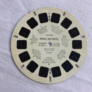 Disneyland, Disney Viewmaster, Viewmaster Gift, 3-D Toy, Viewmaster Reel, Hansel Gretel, Red Riding Hood, Cinderella, Disney Gift