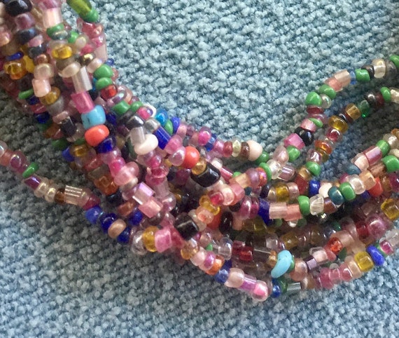 Boho Necklace, Colorful Necklace, Multi Strand Ne… - image 7