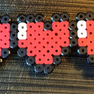 Red Heart Pin, Heart Brooch, Heart Pin, 3 Heart Jewelry, 3 Heart Pin, Love Pin, Threesome, Pop Art Pin, Lego Pin, Modern Heart Pin,