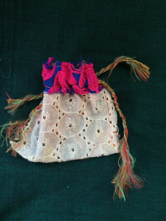 Boho Pouch, Small Patchwork Pouch, Small Boho Bag… - image 5