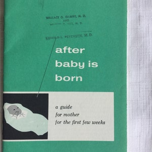 50 年代の健康、医療に関するエフェメラ、レトロ医療、健康に関するエフェメラ、レトロ健康、医療パンフレット、50 年代の育児、ベビーシャワーのギフト、新生児へのギフト