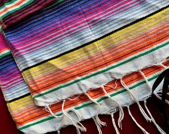 Serape Scarf, Mexican Scarf, Indigenous Scarf, Woven Scarf, Tribal Scarf, Latina Scarf, Striped Scarf, Unisex Scarf, Southwestern Scarf