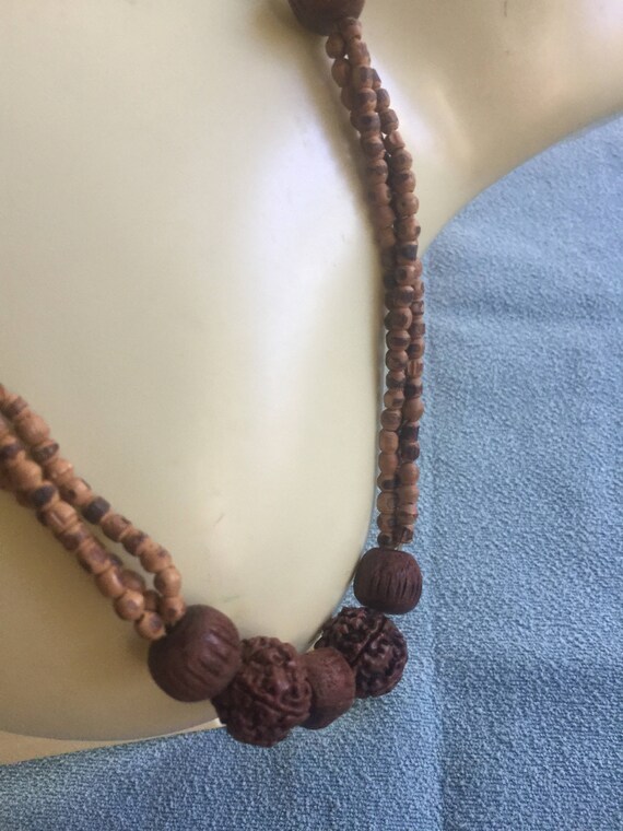 Brown Necklace, Organic Necklace, Brown Boho Neck… - image 6
