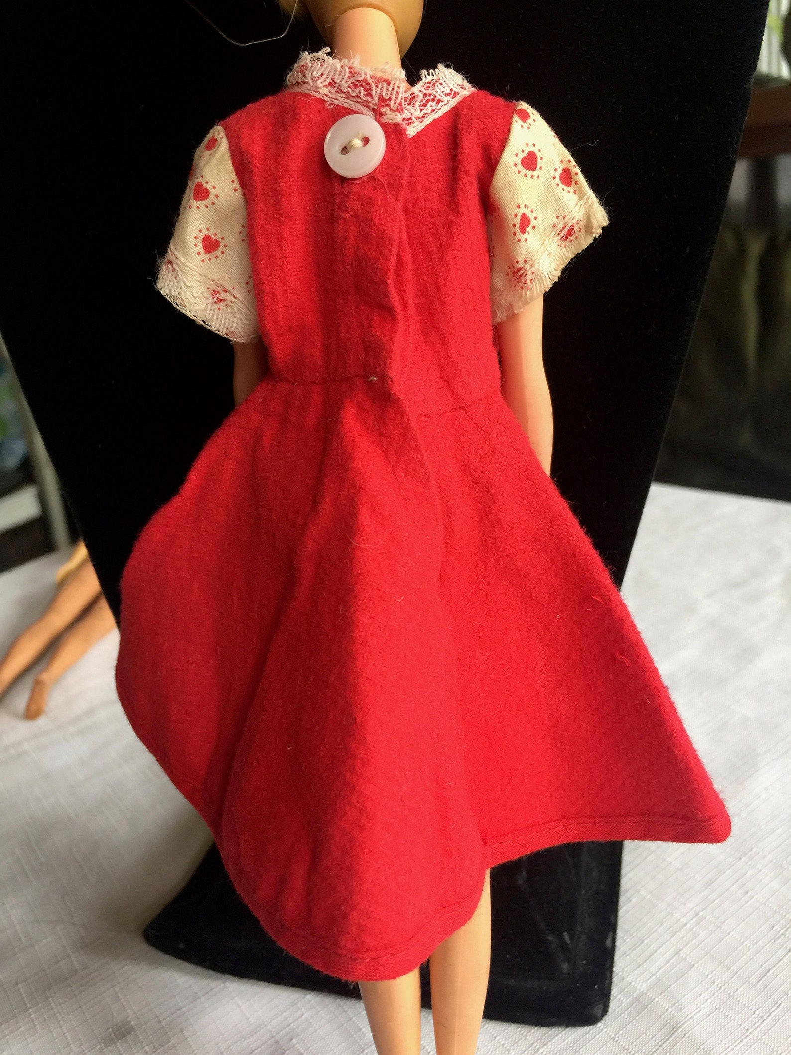 Barbie Heart Dress Barbie Valentine Barbie Red Dress Barbie - Etsy