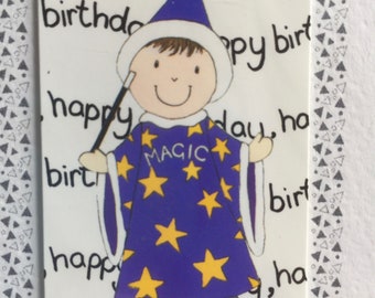 Magician Birthday Card, Magic Birthday Card, Magic Gift, Magician Gift, Magic Card, Birthday Card, Happy Birthday Card, Boy Birthday Card