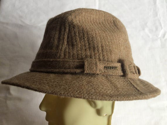 Tan Wool Hat, Tan Hat, Beige Wool Hat, Retro Tan … - image 9