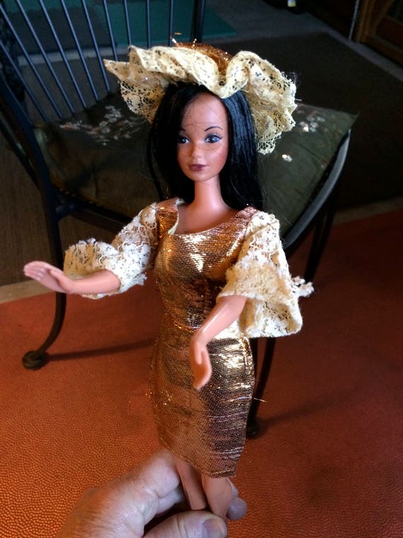barbie gold dress